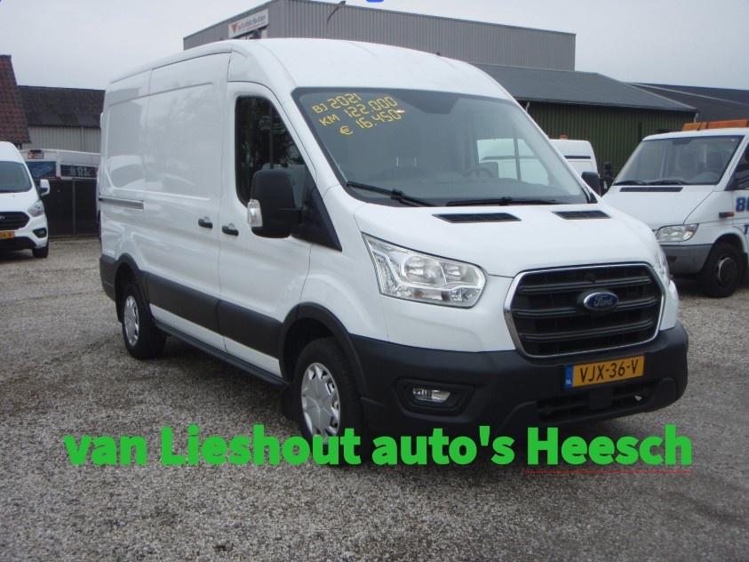 Ford Transit 290 105 pk L2H2 Trend bj 2021 (bj 2021), Auto's, Voorwielaandrijving, 4 cilinders, Wit, Origineel Nederlands