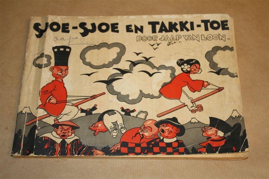 Sjoe-sjoe en Takki-Toe. Jaap van Loon, 1934., Eén stripboek, Ophalen of Verzenden, Gelezen