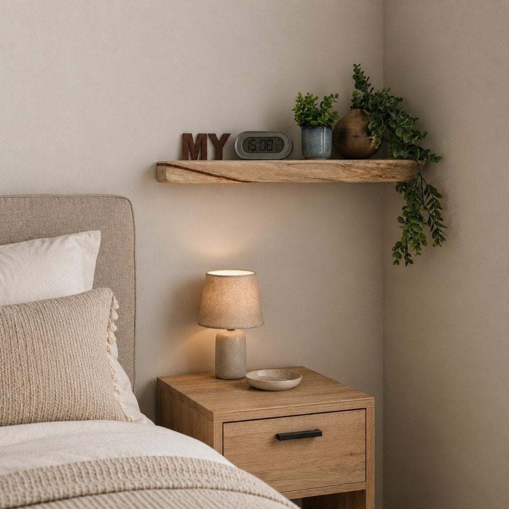 Massief houten wandplank - zwevend schap 58,5cm #225B, Houtatelier M.Y., Info@myhoutatelier.nl, Nieuw, Ophalen of Verzenden
