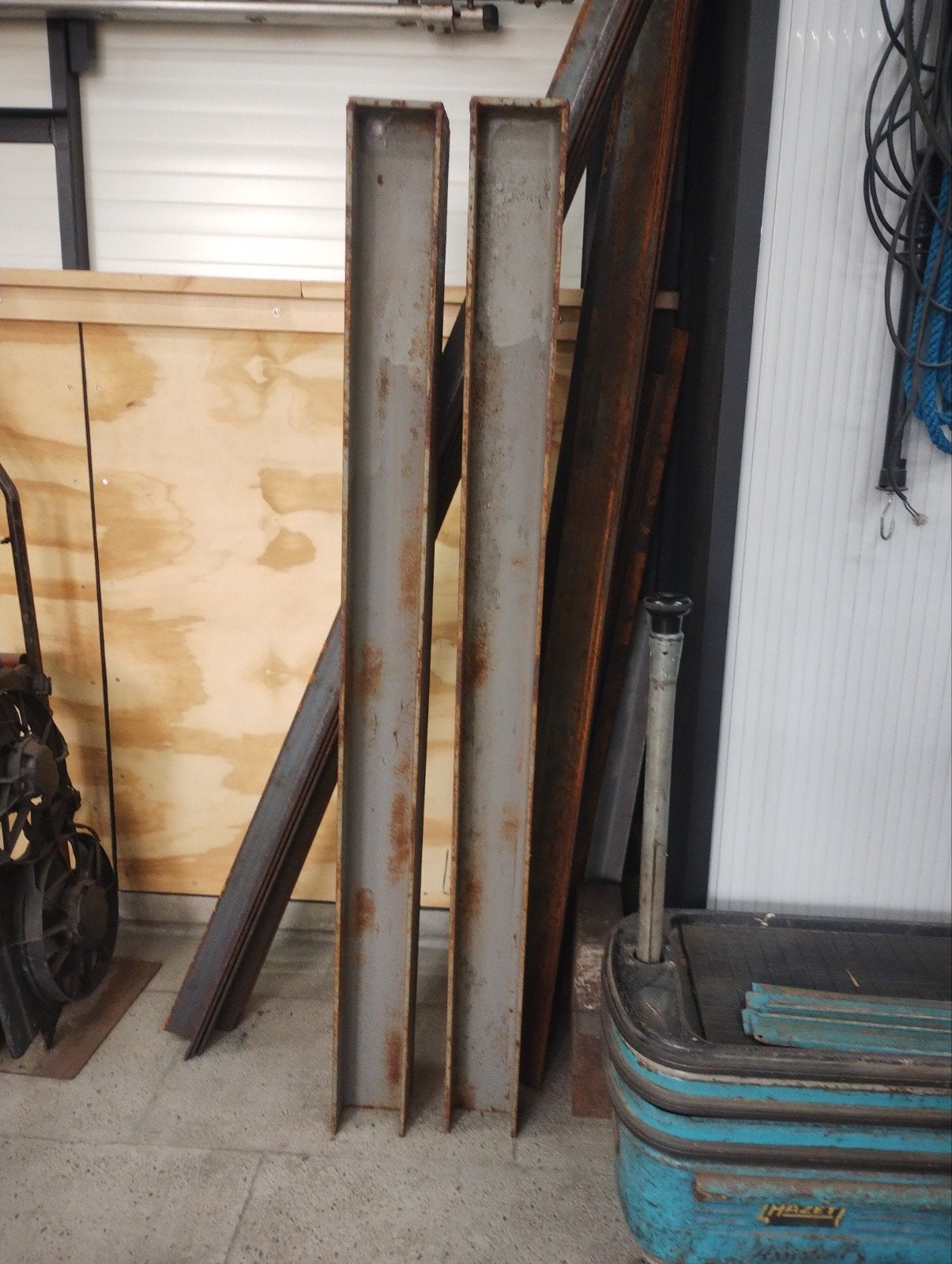 H staal H profiel 120x120 lang 1500MM 2 stuks, Doe-het-zelf en Verbouw, Ophalen, Gebruikt, IJzer