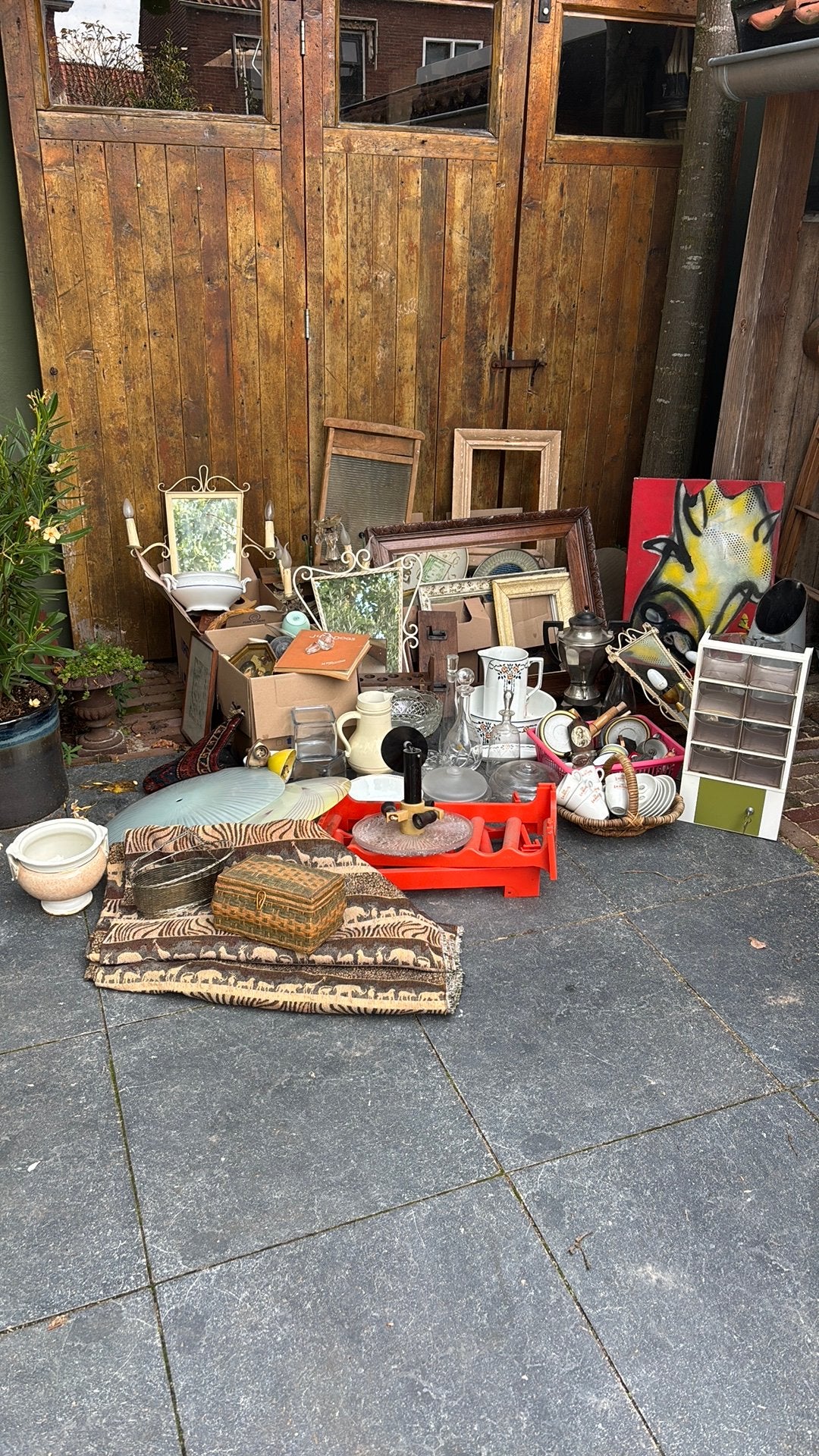 Grote collectie kringloop rommelmarkt spullen, Ophalen, Gebruikt