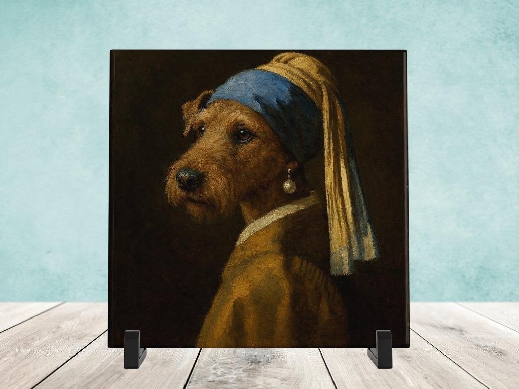 Het Meisje met de Parel - Airedale Terrier, Verzenden, Nieuw