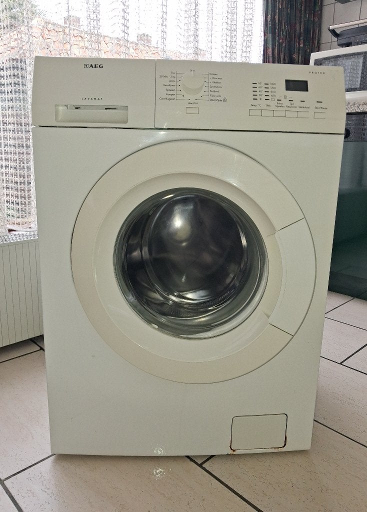 Wasmachine AEG Protex (Ophaaladres Hellevoetsluis), Witgoed en Apparatuur, Wasmachines, Gebruikt, Voorlader, 6 tot 8 kg, 85 tot 90 cm