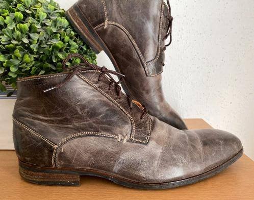 Van Lier schoenen maat 42, Bruin, Ophalen of Verzenden, Gedragen, Veterschoenen