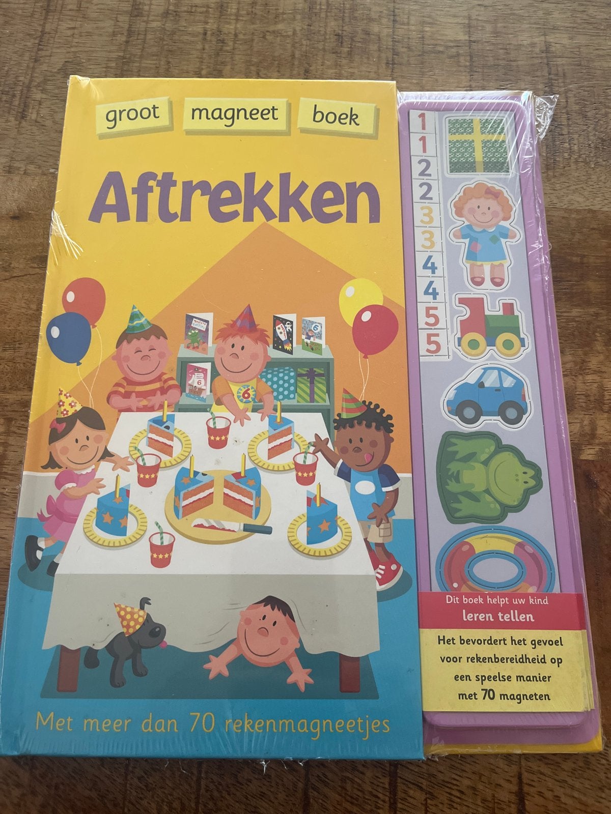 Groot Magneet Boek Aftrekken - Leren Tellen met Magneten, Ophalen of Verzenden, Nieuw, Uitklap-, Voel- of Ontdekboek, 3 tot 4 jaar