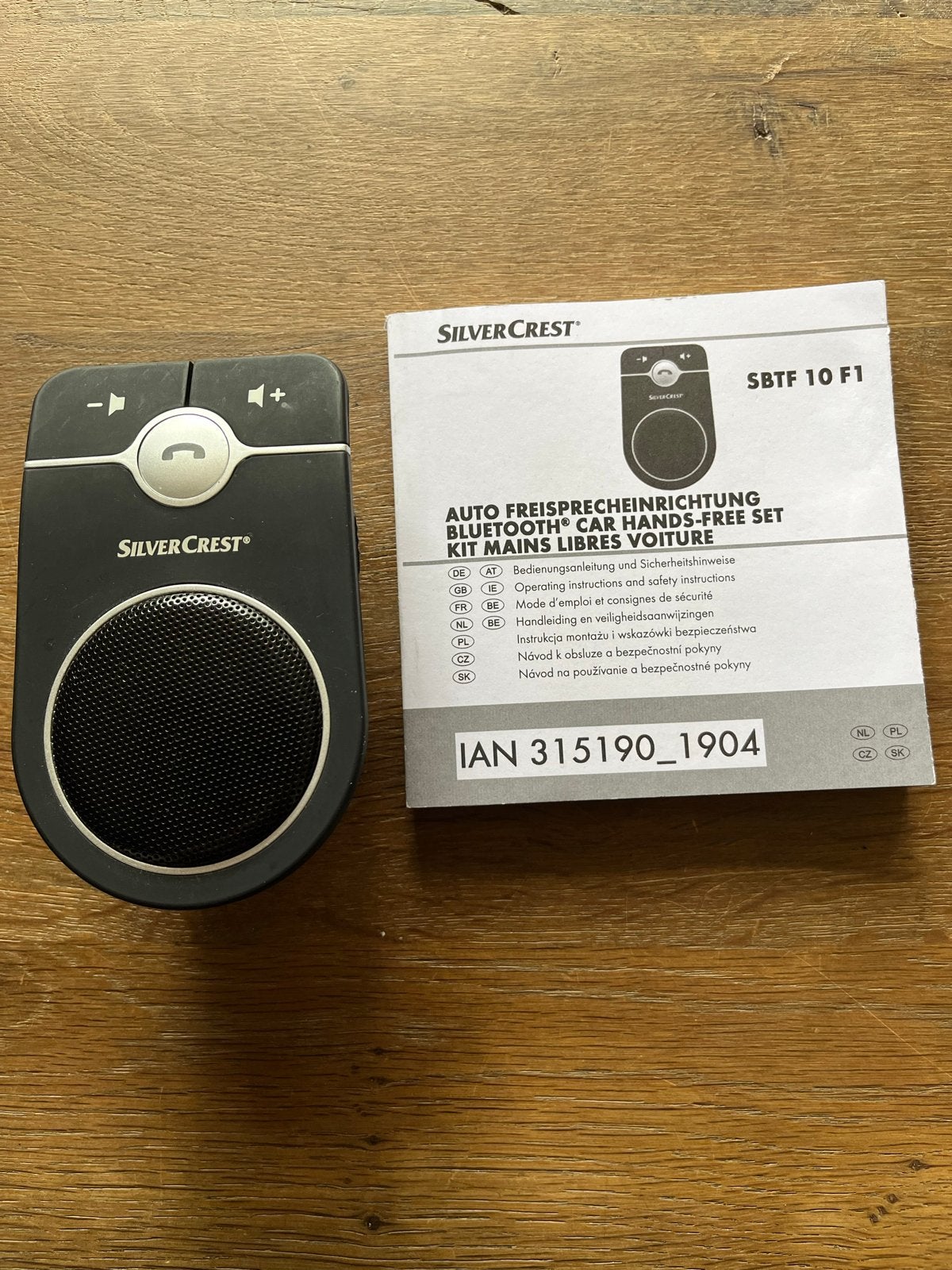 SilverCrest Bluetooth Carkit SBF 10 F1, Ophalen of Verzenden, Zo goed als nieuw