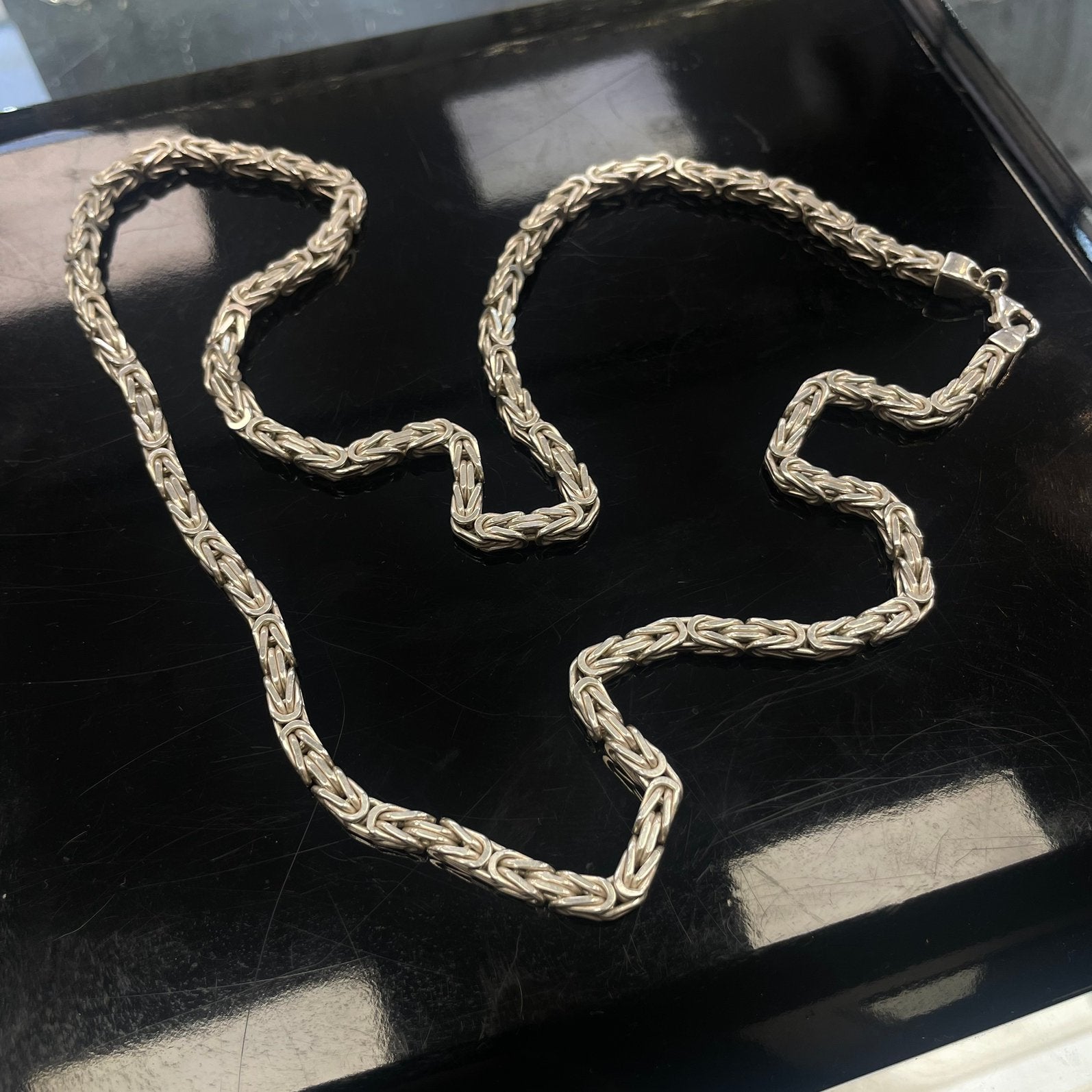 Zilveren koningsketting, Sieraden, Tassen en Uiterlijk, Ophalen of Verzenden, Nieuw, Zilver, Zilver