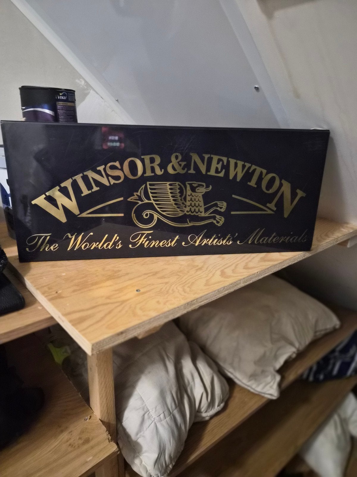 Winsor & Newton Reclamebord  The World's Finest Artist's Ma, Ophalen of Verzenden