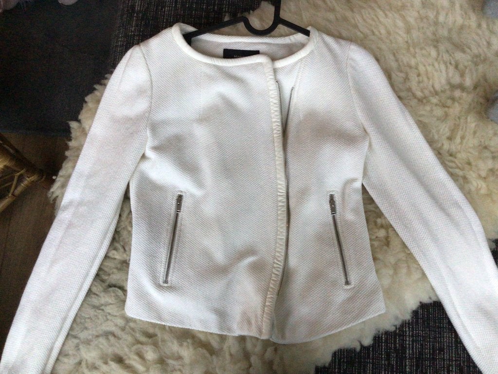 2 Wit jassen van Zara/Mango, Maat 38/40 (M), Wit, Ophalen of Verzenden, Zo goed als nieuw