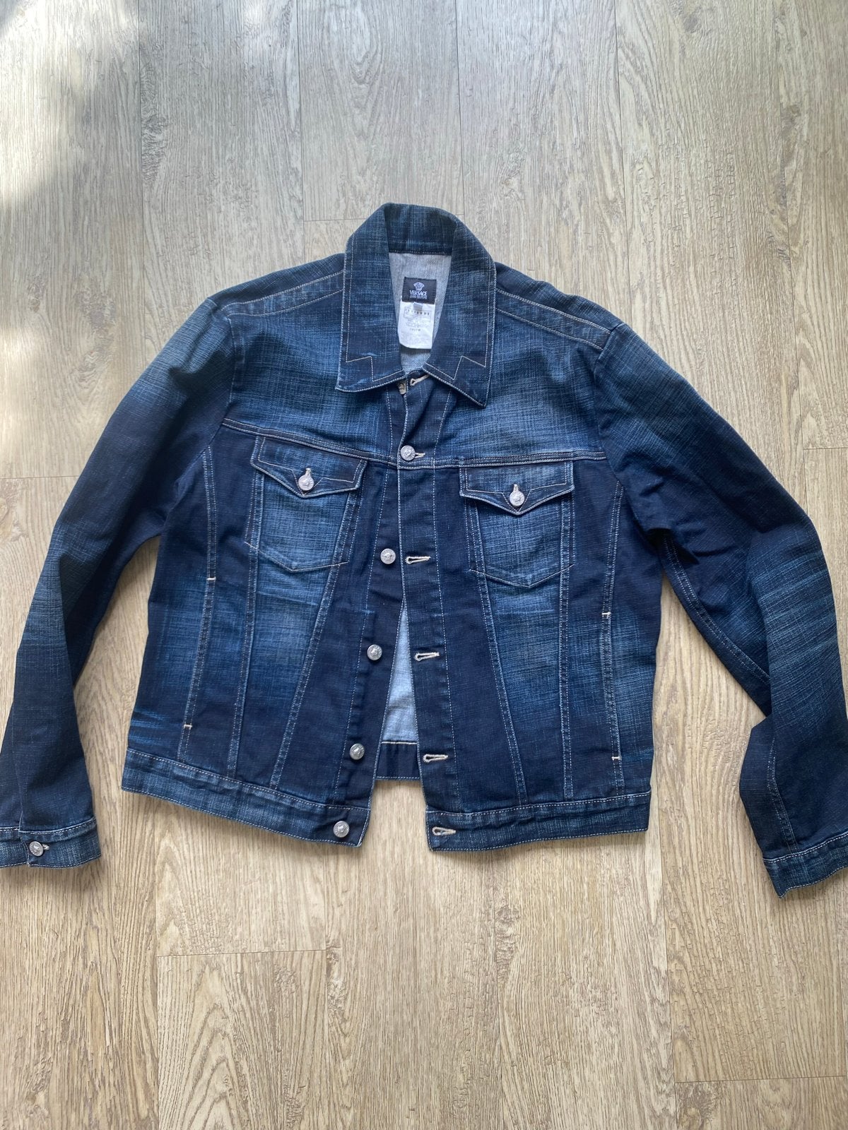 Versace Jeans Couture spijkerjack heren XL, Ophalen of Verzenden, Zo goed als nieuw, Maat 56/58 (XL), Blauw