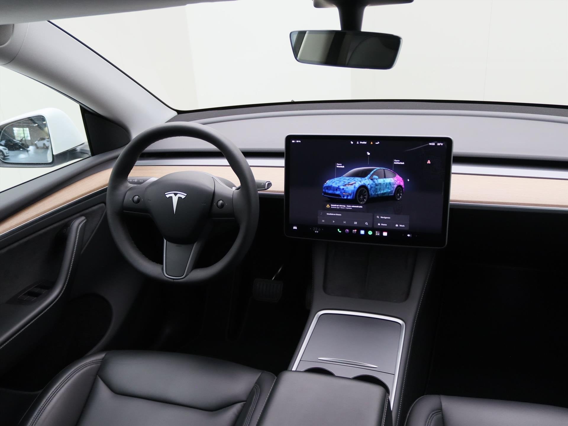 Tesla Model Y Long Range AWD 75kWh 351pk 93.7% SoH [ TREKHAA, Automaat, Gebruikt, Zwart, Wit
