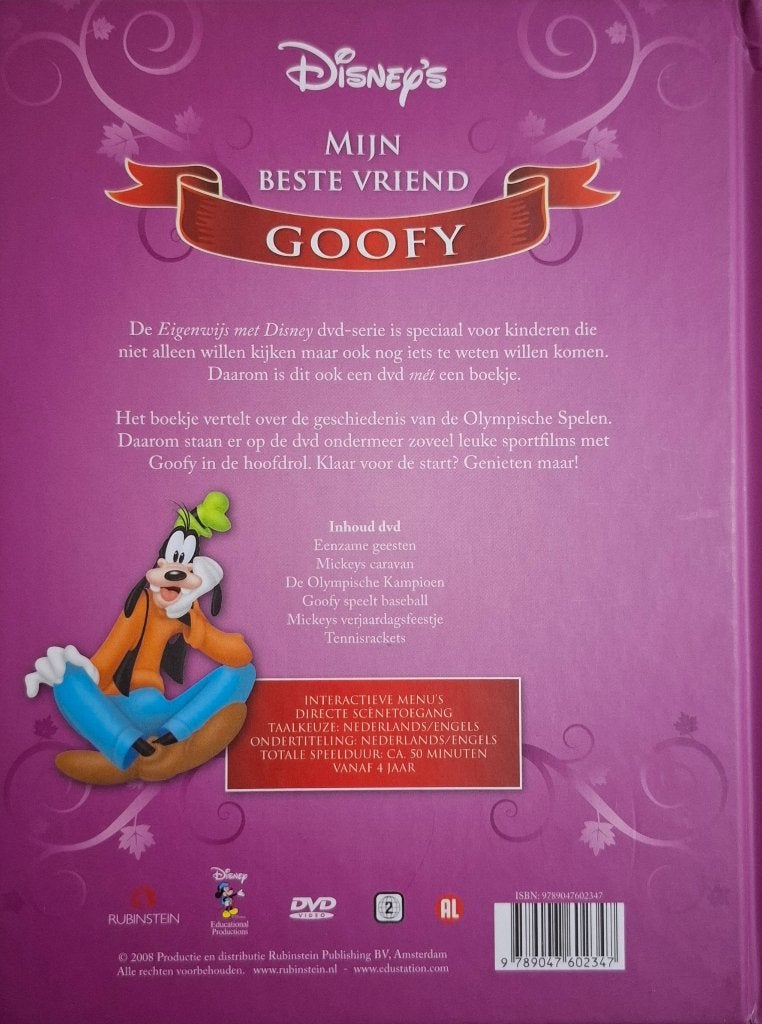 Disney Goofy Boek met DVD - NIEUW, Alle leeftijden, Ophalen of Verzenden, Zo goed als nieuw, Familie