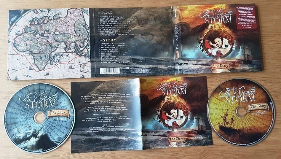 The Gentle Storm -The Diary 2 CD's, Anneke en Arjen, Ayreon, Overige genres, Inclusief boekje, Ophalen of Verzenden, Zo goed als nieuw