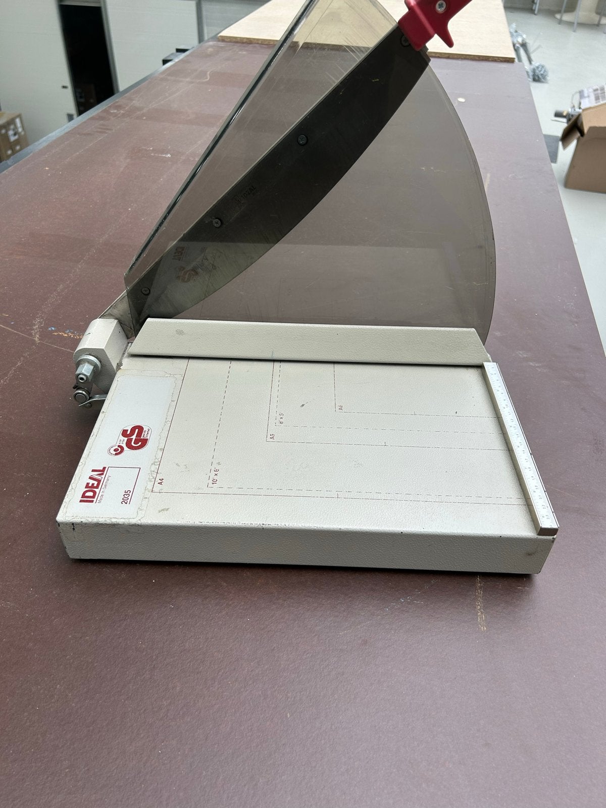 Ideal 2035 papier snijmachine tot formaat A4, Ophalen of Verzenden, Gebruikt