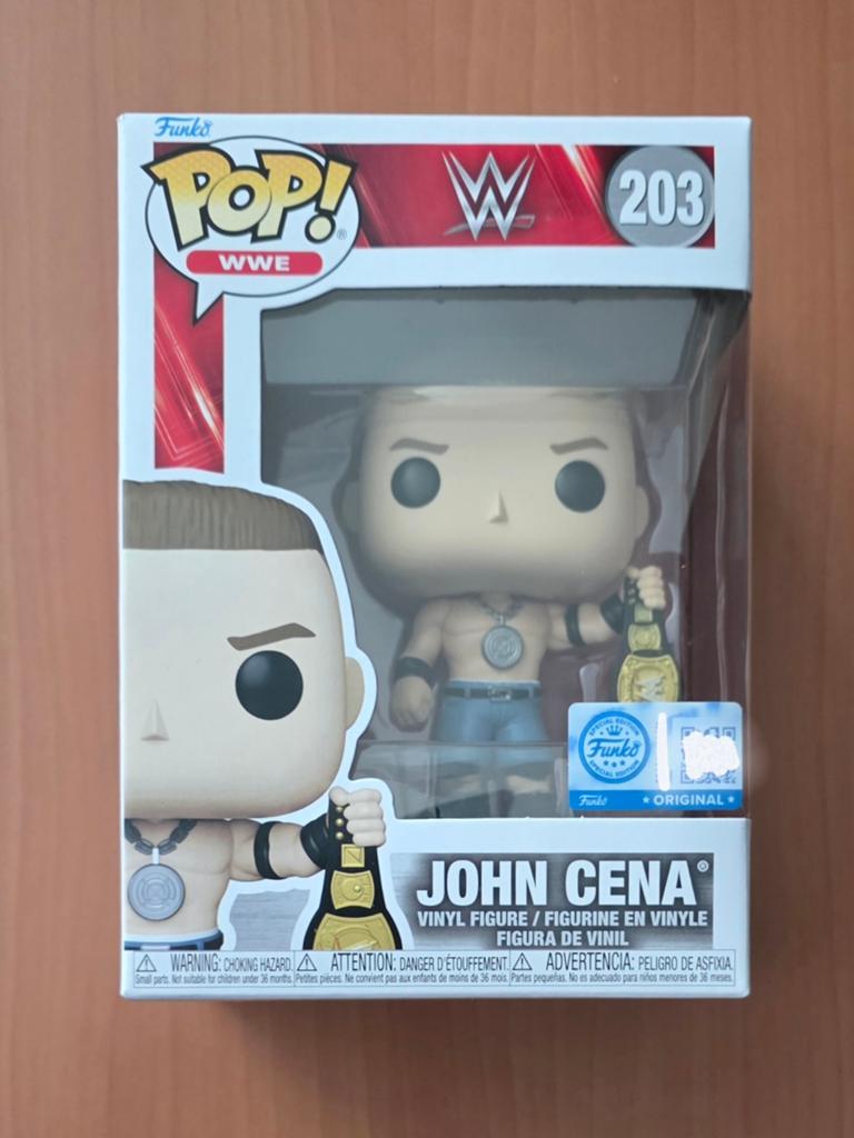 Funko Pop! John Cena with Spinner Championship Belt 203 WWE, Verzamelen, Poppetjes en Figuurtjes, Ophalen of Verzenden, Nieuw
