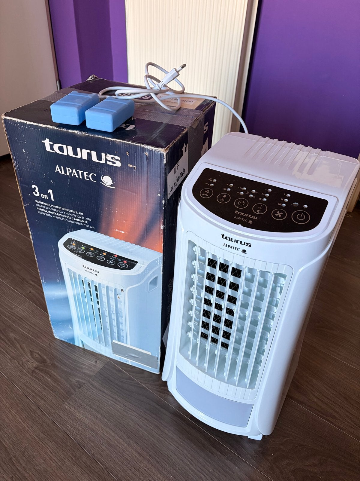 Taurus Alpatec 3-in-1 Mobiele Airco met Afstandsbediening, Minder dan 60 m³, 3 snelheden of meer, Ophalen of Verzenden, Zo goed als nieuw