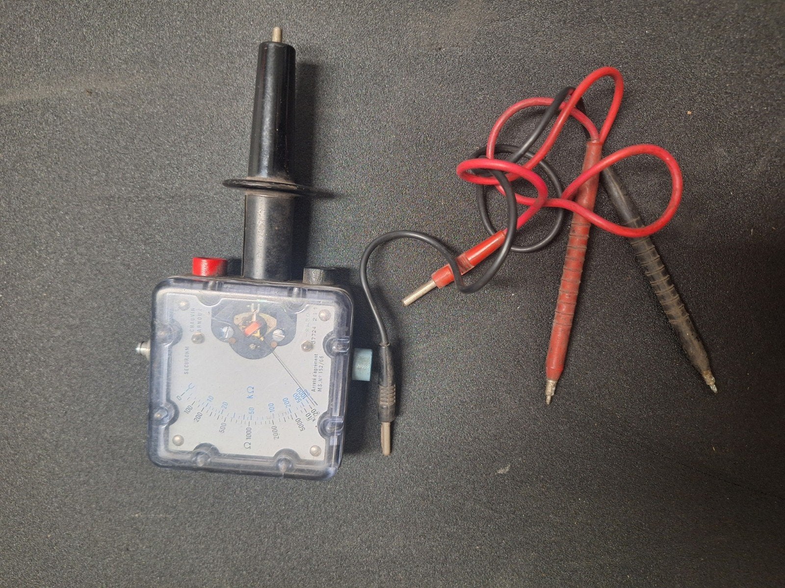 Vintage Chauvin Arnoux Securohm Ohmmeter, Ophalen of Verzenden