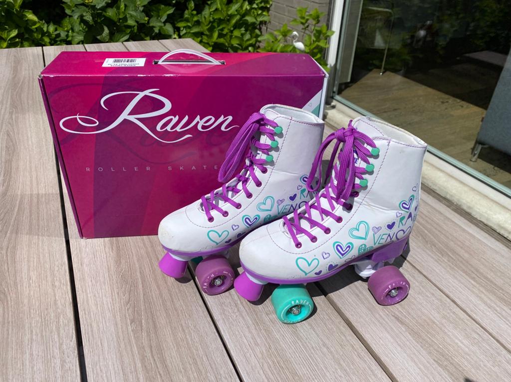 Raven roller skates maat 35-38, Ophalen, Verstelbaar, Zo goed als nieuw, Kinderen