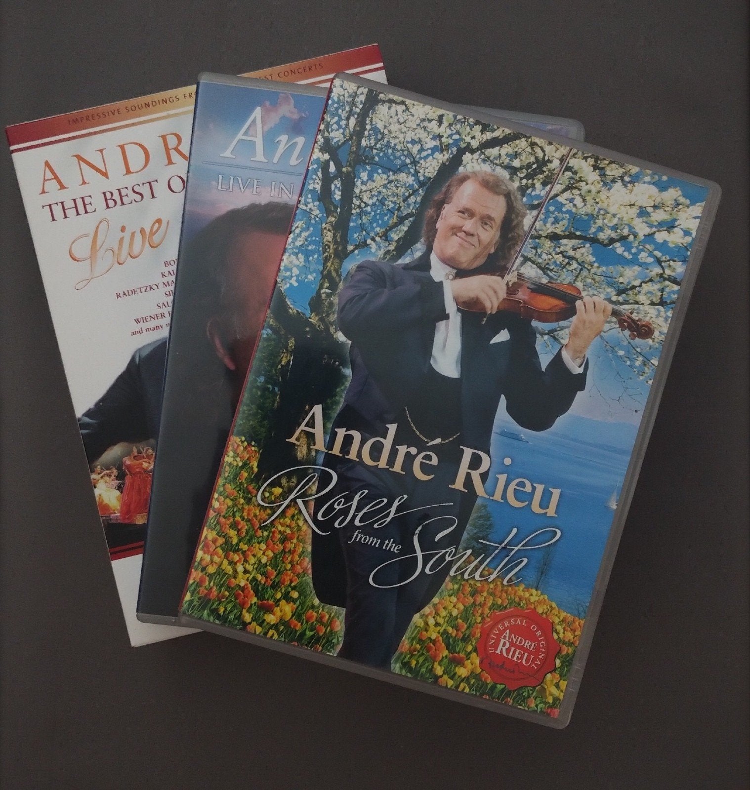 André Rieu pakket 5x dvd in nieuwstaat, Alle leeftijden, Ophalen of Verzenden, Zo goed als nieuw, Concert