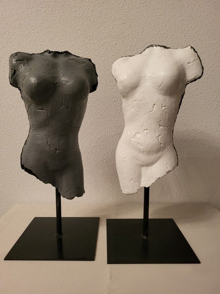 2 TORSO-BEELDEN, keramiek, Verzamelen, Beelden en Beeldjes, Ophalen, Nieuw, Overige typen