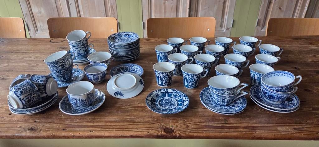 Grote verzameling Chinees blauw wit porselein, Ophalen