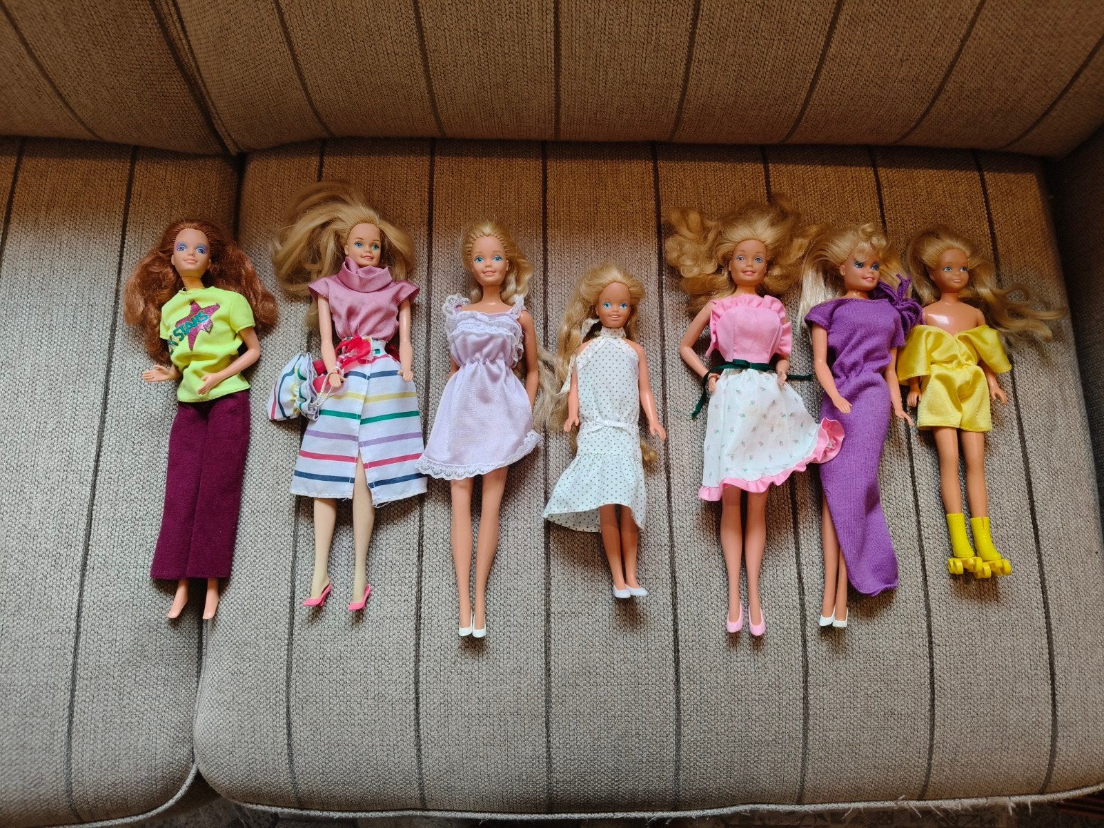 partij van vintage Barbie's en skipper Mattel 1966/1967, Ophalen of Verzenden, Gebruikt, Pop