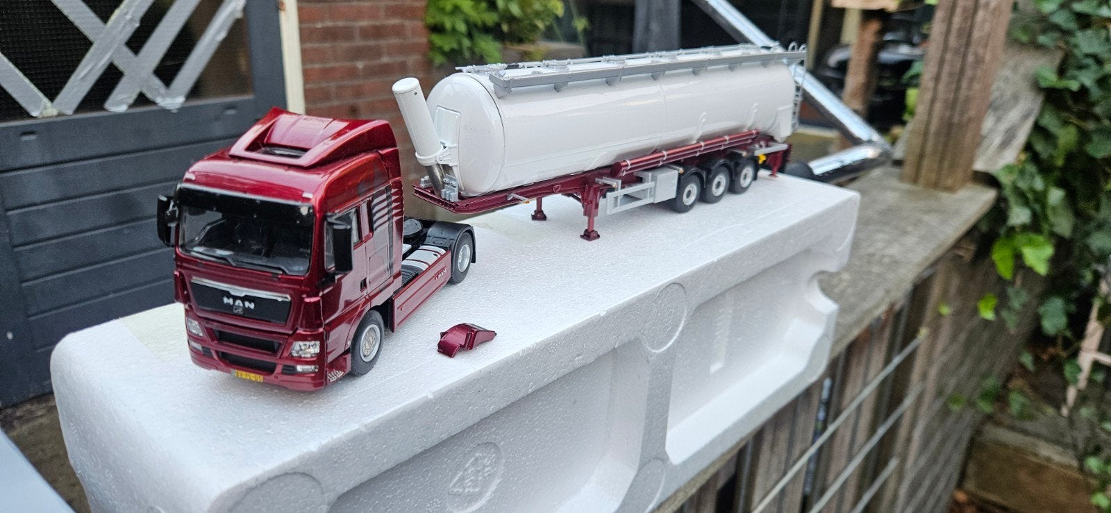 wsi man met silo trailer 1/50, Hobby en Vrije tijd, Ophalen of Verzenden