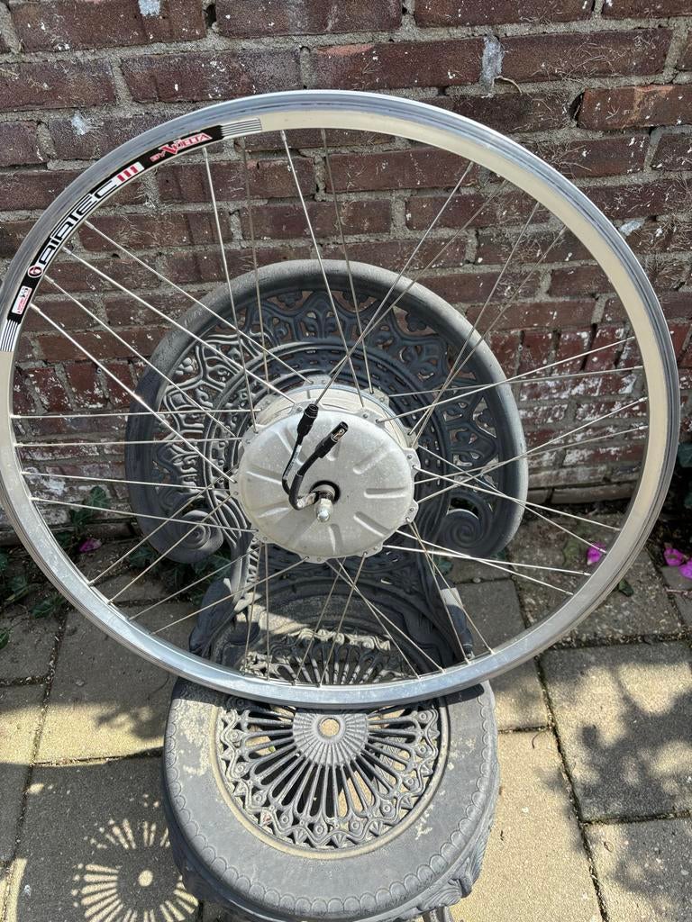 Trek BionX voorwiel motor - perfect werkend, Fietsen en Brommers, Fietsonderdelen, Gebruikt, Ophalen of Verzenden, Aluminium, Elektrische fiets