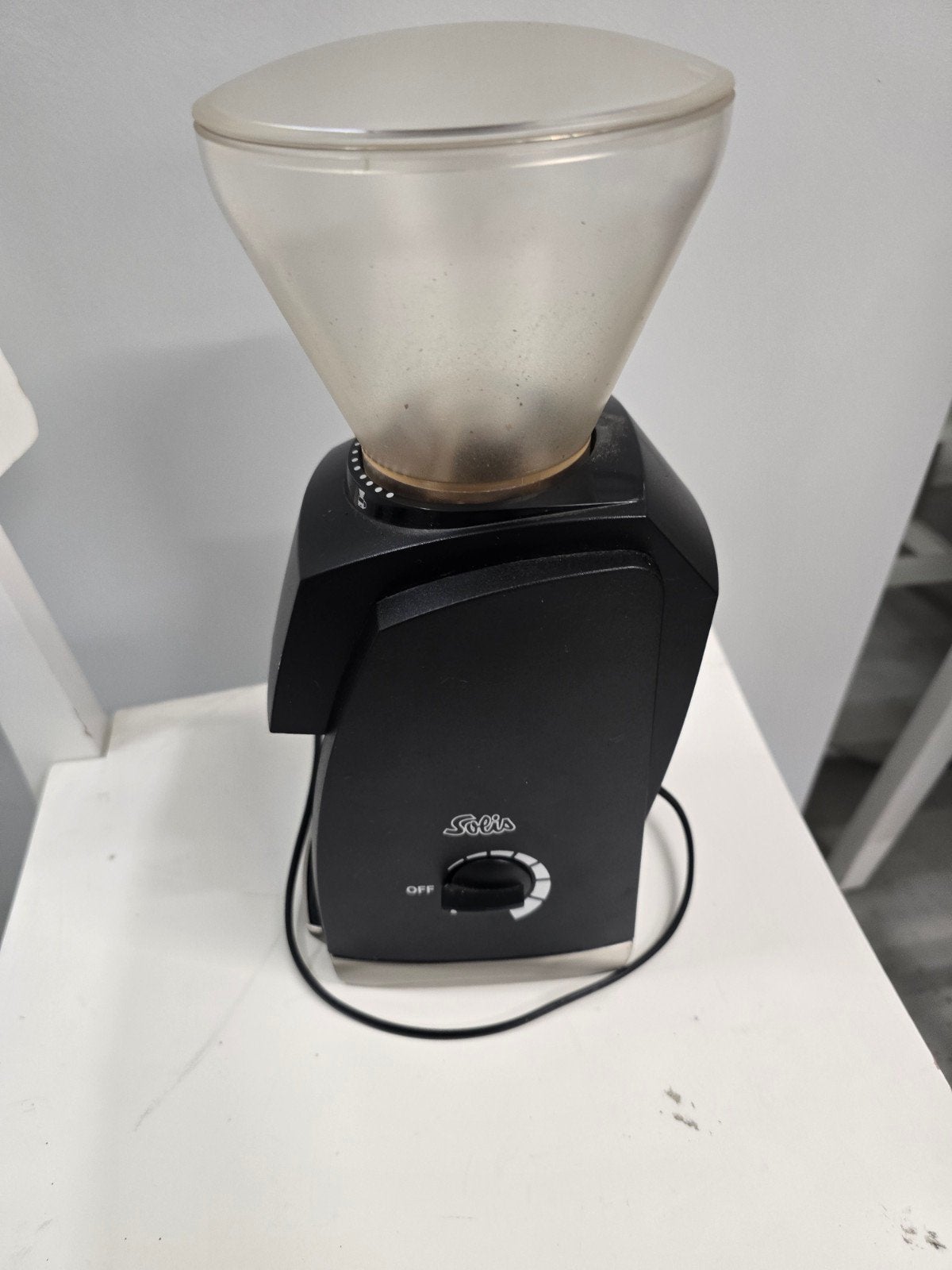 Solis koffiemolen - perfect voor verse koffiebonen, Ophalen of Verzenden, Gebruikt, Overige modellen, Koffiebonen