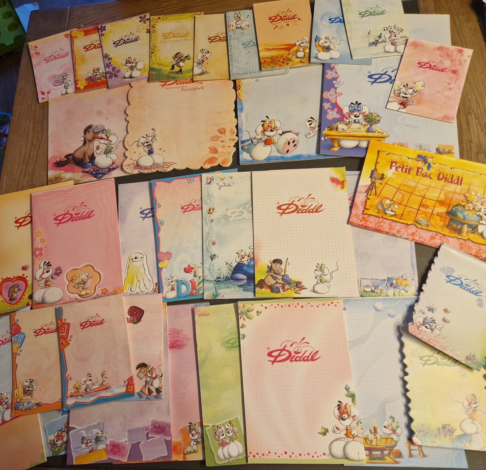Set van 35 verschillende Diddl blaadjes, Verzenden, Zo goed als nieuw, Papier, Kaart of Schrift