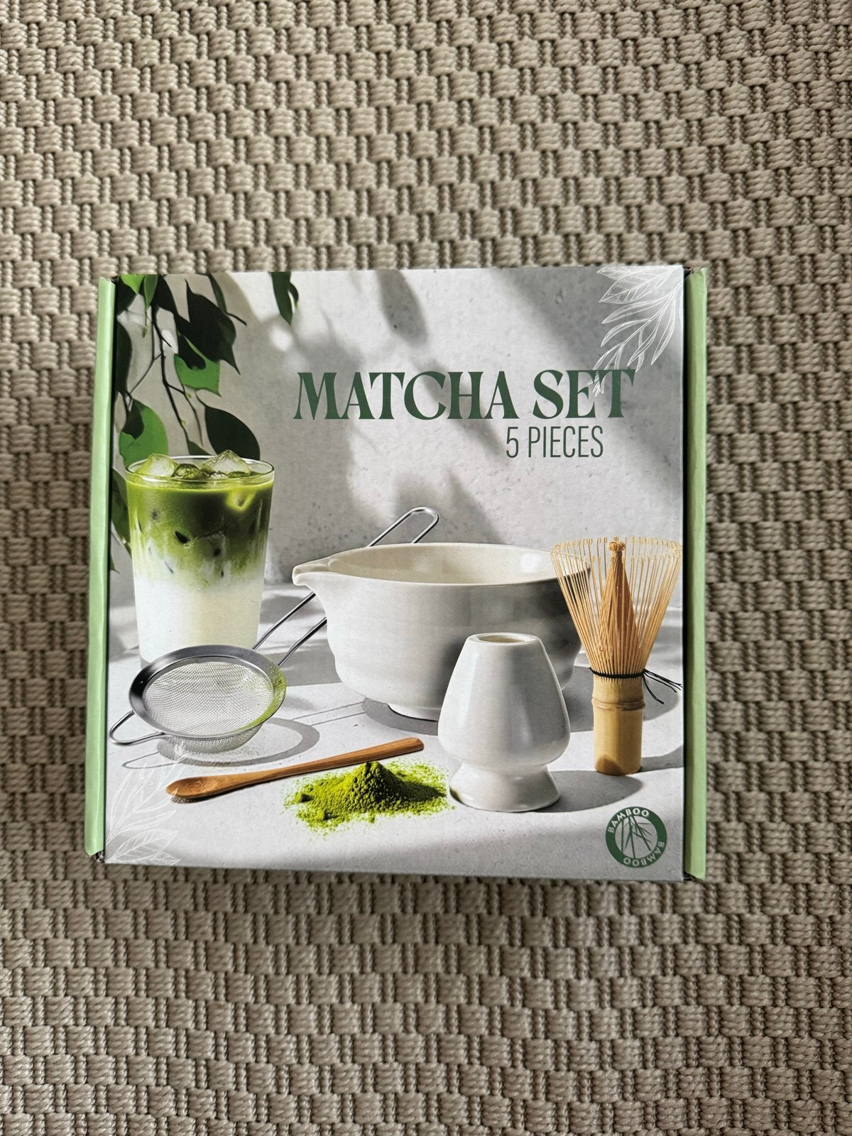 Complete Matcha Set - 5-delig voor de perfecte matcha, Hout, Nieuw, Ophalen of Verzenden, Wit
