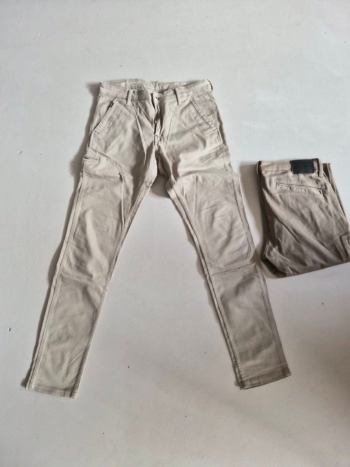 2 x g star worcker broek 34x36, Ophalen of Verzenden, Zo goed als nieuw, W36 - W38 (confectie 52/54), G