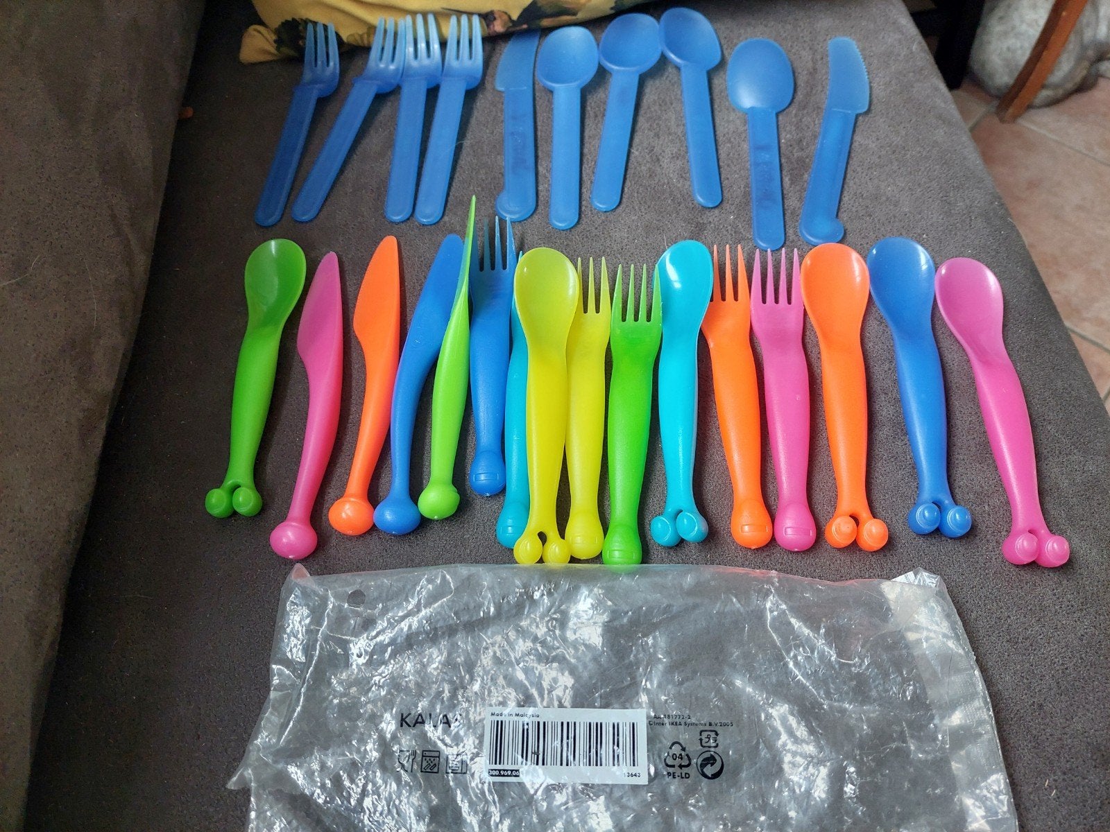 Grote set kunststof bestek, deels nieuw (IKEA), IKEA, Kunststof, Nieuw, Ophalen of Verzenden