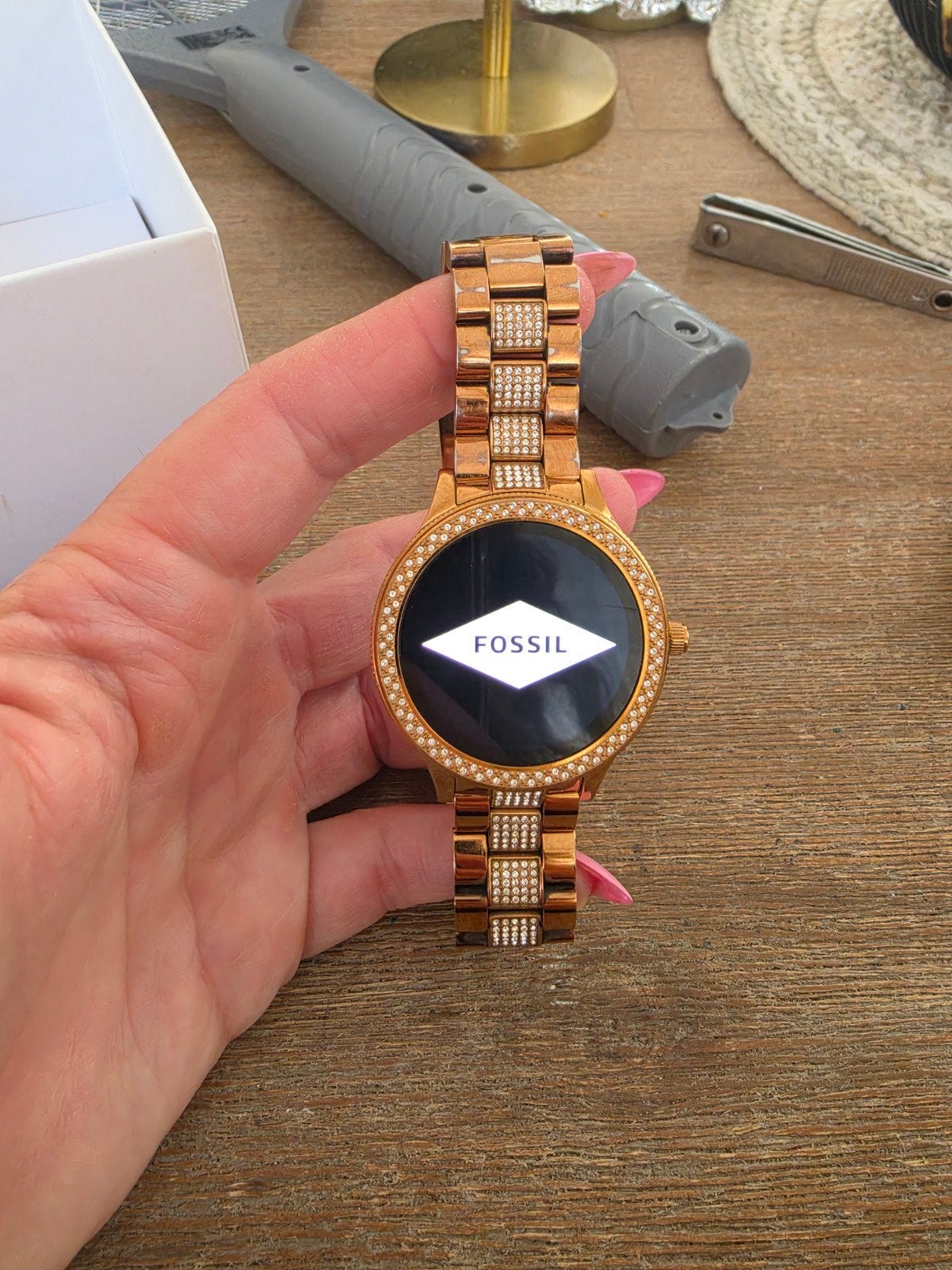 Smartwatch, Ophalen of Verzenden, Gebruikt, Staal, Overige merken