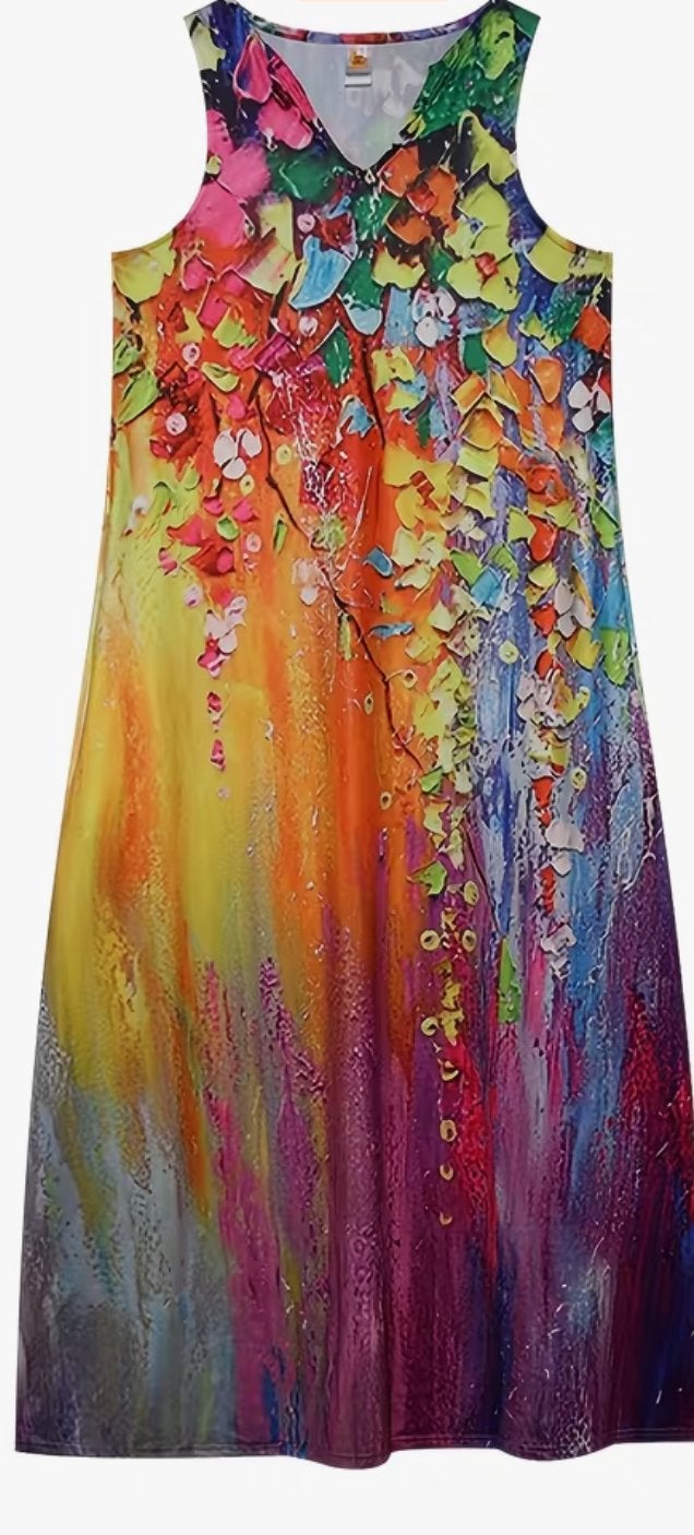 Nieuwe Zomercarnaval Jurk - Maat XL, Ophalen of Verzenden, Nieuw, Maat 46/48 (XL) of groter, Meerkleurig