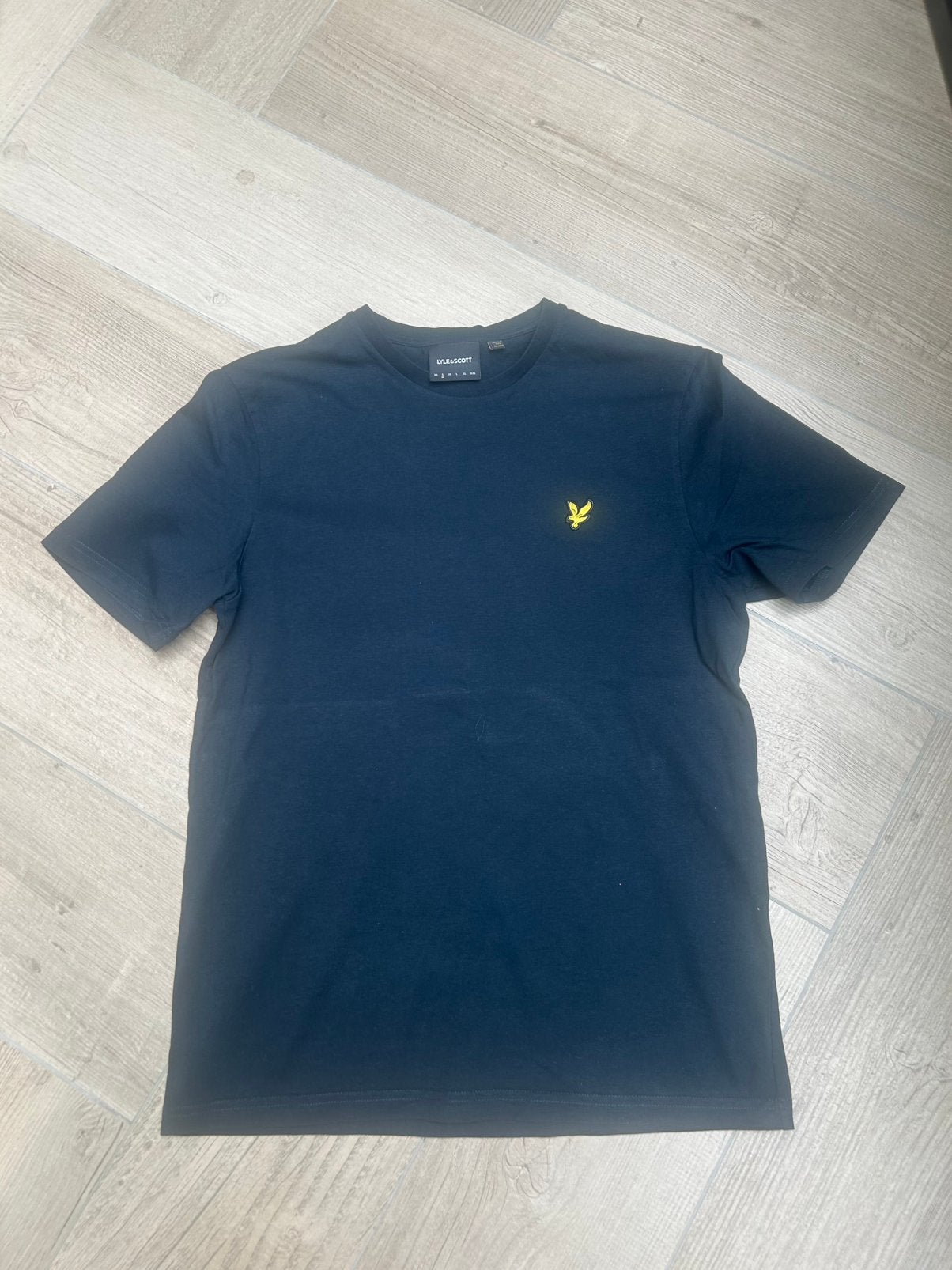 Shirt Lyle & Scott, maat S, donkerblauw, Kleding | Heren, Ophalen of Verzenden, Zo goed als nieuw, Maat 46 (S) of kleiner, Blauw