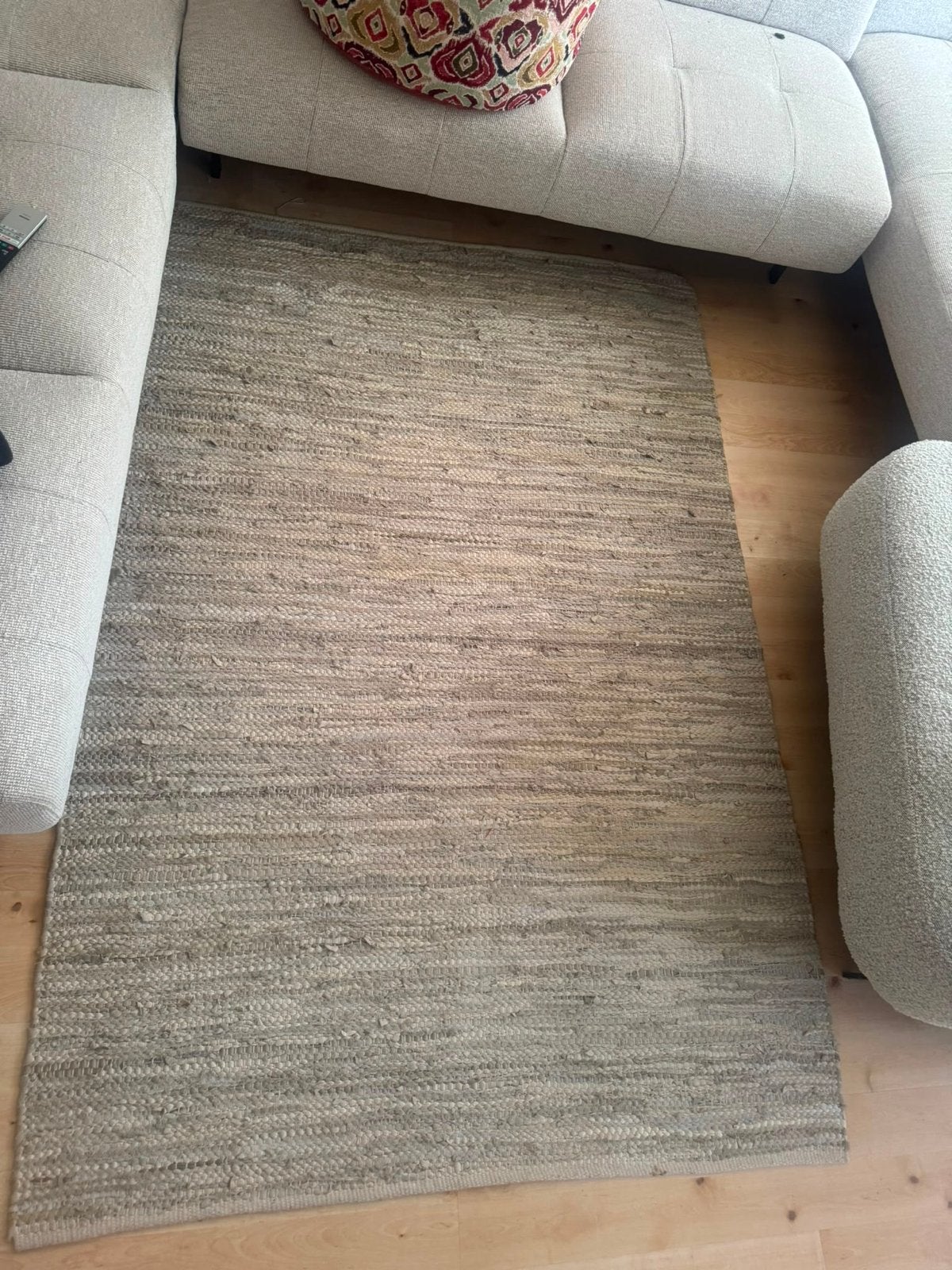 Vloerkleed Loods 5 - Grijs/Beige, Ophalen, Gebruikt, Grijs