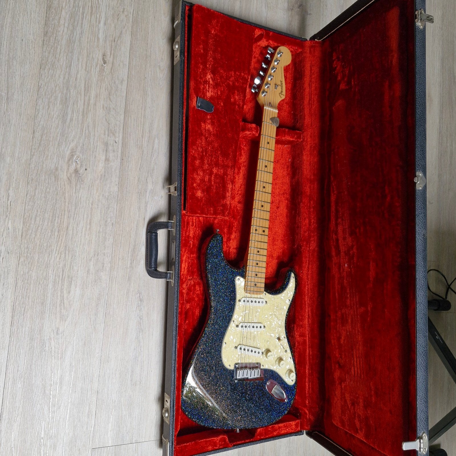 Fender American Classic Custom Shop black hollowflake Finish, Muziek en Instrumenten, Ophalen, Zo goed als nieuw, Solid body, Fender