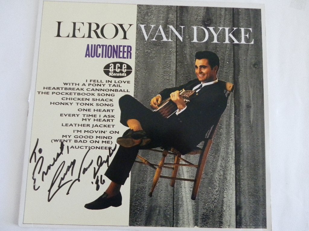 LP Leroy Van Dyke - Auctioneer - GESIGNEERD, Ophalen of Verzenden, Zo goed als nieuw, 12 inch