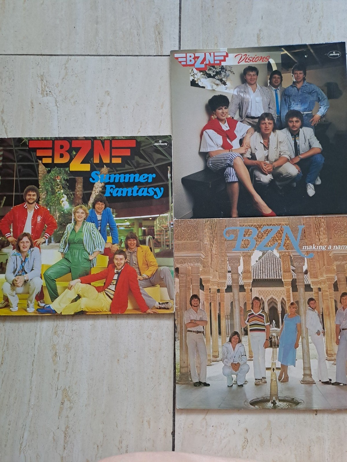 BZN LP's: Summer Fantasy, Visions, Making a Name, LP, Gebruikt, Pop, Ophalen of Verzenden