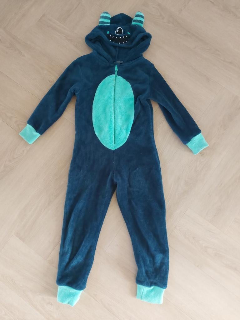 Onesie monster maat 110/116, Ophalen of Verzenden, Gebruikt, 110 t/m 116, Jongen of Meisje