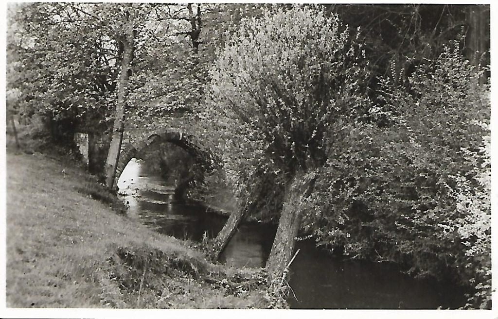 Valkenburg- -Brug over de Geul bij de 3 Beeldjes., Verzenden, 1940 tot 1960, Gelopen, Limburg