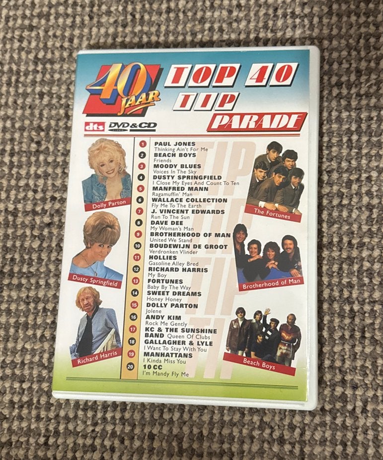 40 Jaar Top 40 Parade DVD & CD - Diverse Artiesten, Cd's en Dvd's, Inclusief DVD, Pop, Ophalen of Verzenden, Zo goed als nieuw