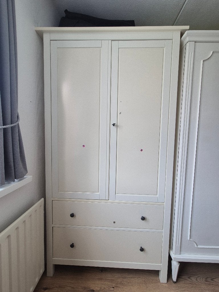 Kledingkast met hanggedeelte en 2 lades - 110x61x197 cm, Huis en Inrichting, Gebruikt, 100 tot 150 cm, Landelijk, 150 tot 200 cm