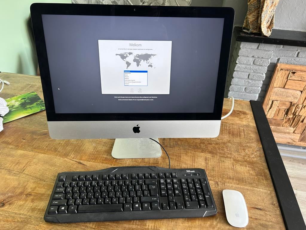 iMac 21,5-inch Slim) – 1TB – Schone installatie + SuperDrive, Ophalen, Zo goed als nieuw, IMac, 2 tot 3 Ghz