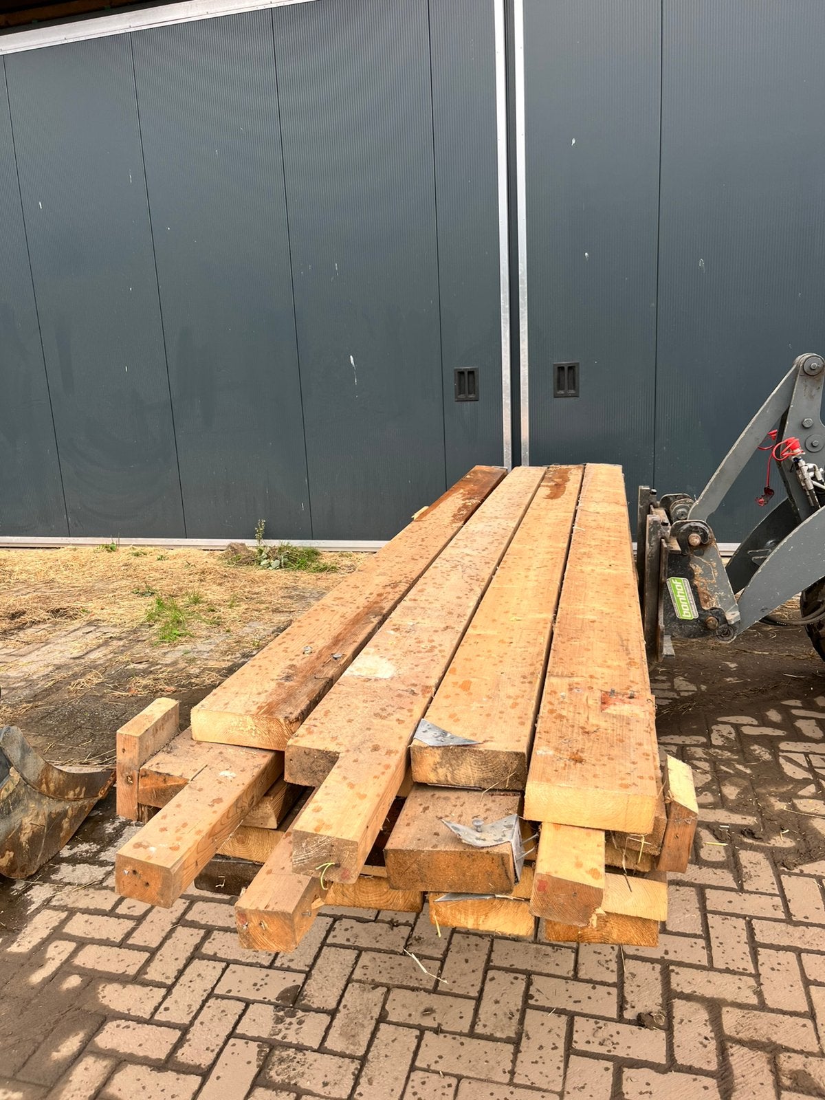 Geschaafde gordingen 3,75 mtr 20 stuks, Ophalen, Zo goed als nieuw, 250 cm of meer, Balken