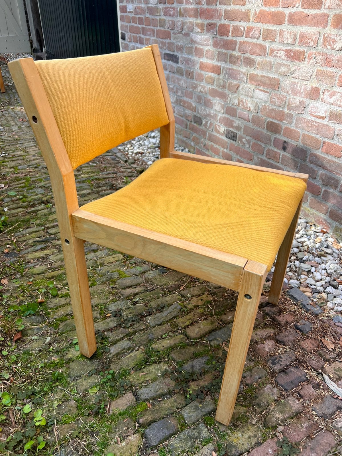 Vintage eettafel stoel - opknapper, Huis en Inrichting, Ophalen, Gebruikt, Eén