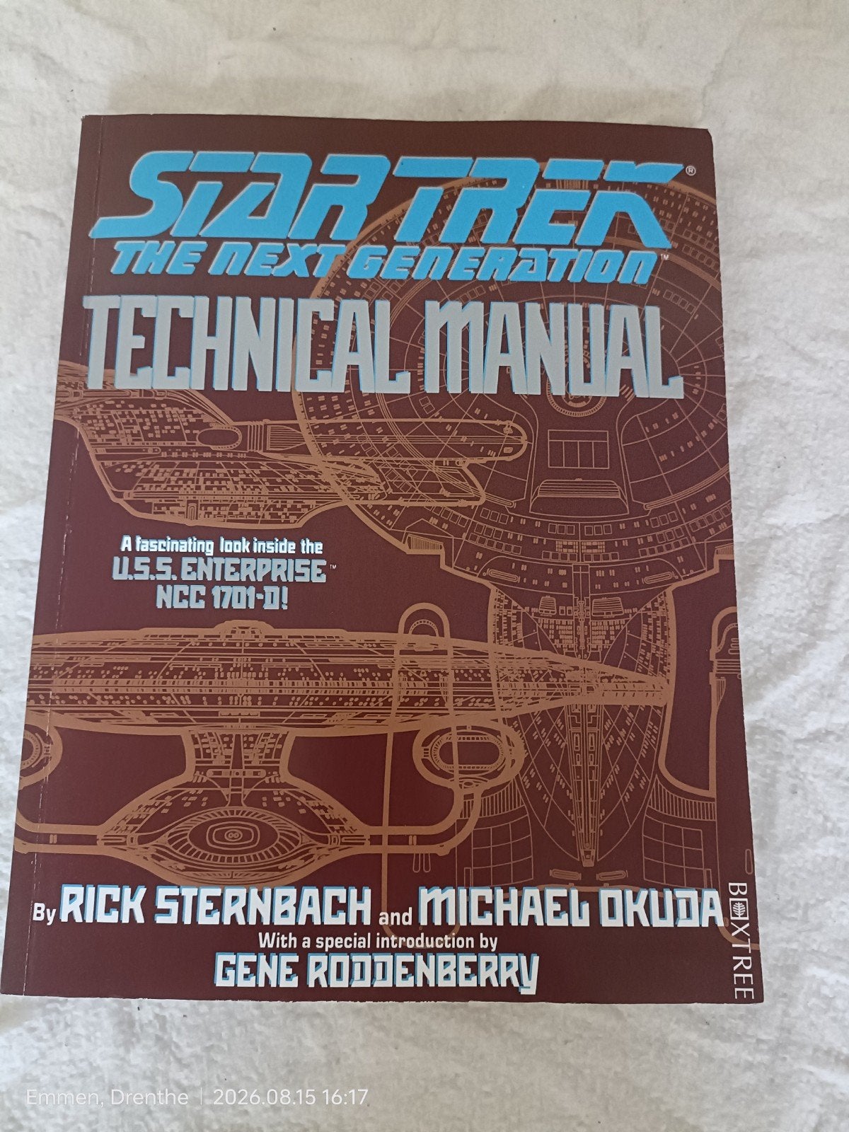 Star Trek: The Next Generation Technisch Handboek, Ophalen of Verzenden, Zo goed als nieuw, Rick Sternbach, Michael Okuda