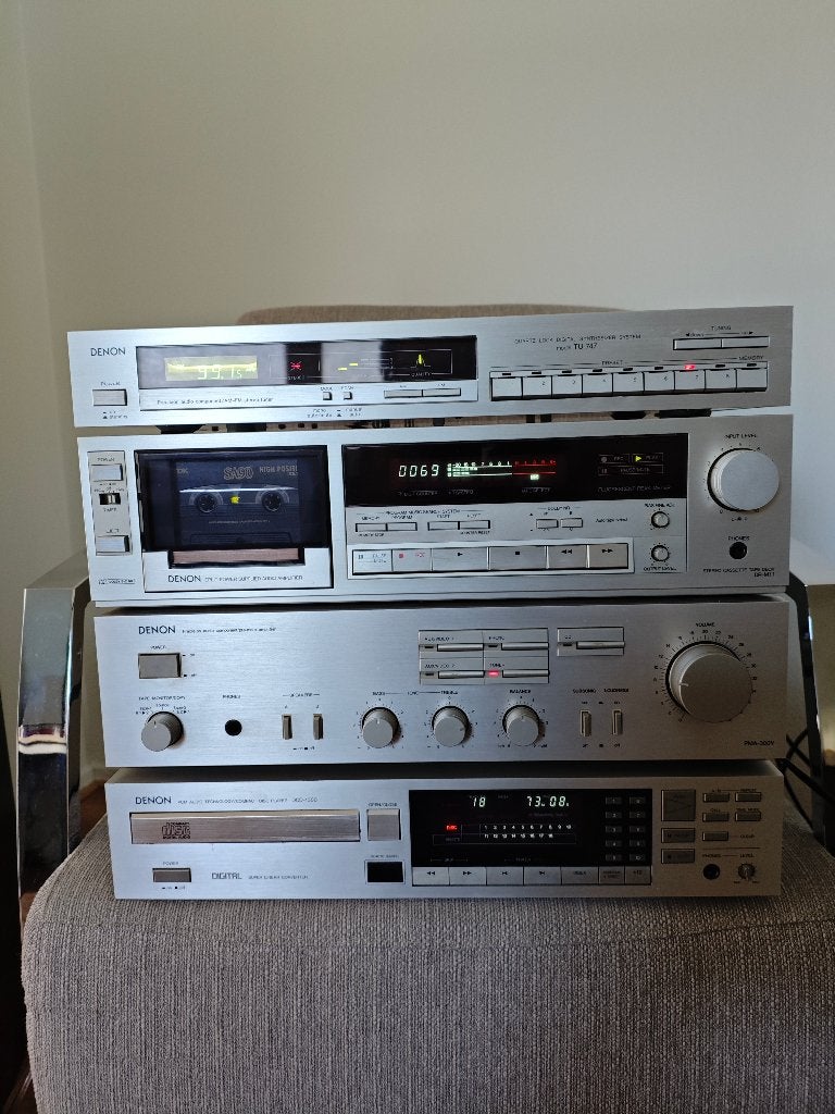 Vintage Denon stereoset, Ophalen, Gebruikt, Tuner of Radio, Denon