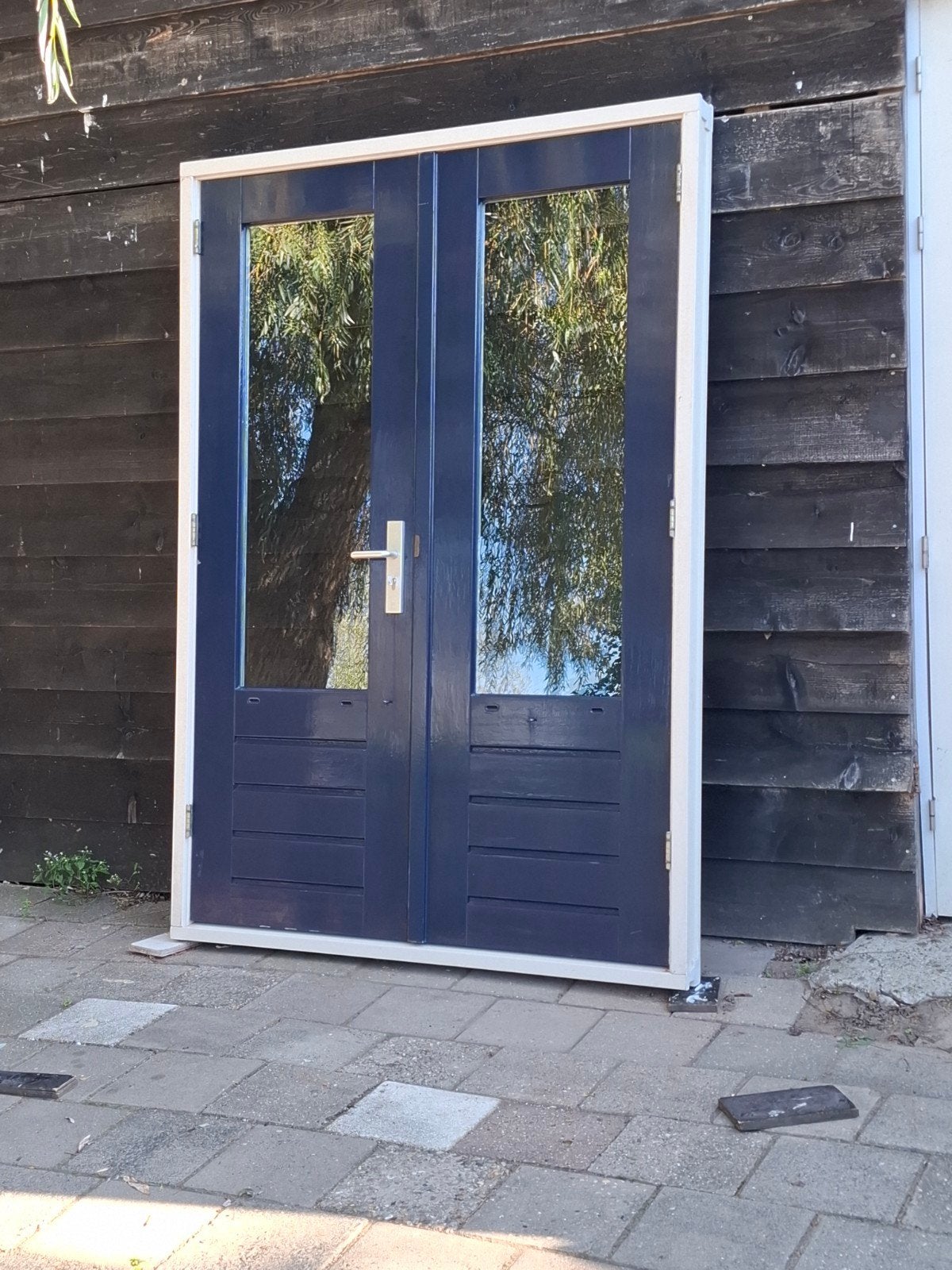 openslaande deuren. tuindeuren. terras deuren. pui, Ophalen, Deurkozijn, 225 cm of meer, Zo goed als nieuw